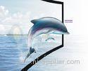 3D Silver Immersive curved theater screen , home cinema projection screen