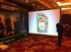 16/9 250&quot; Outdoor & Indoor fast fold rear projection screen , quick fold screen