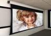 Custom Large Electric Motorized Projector Screen With Aluminum Casing , Remote Control