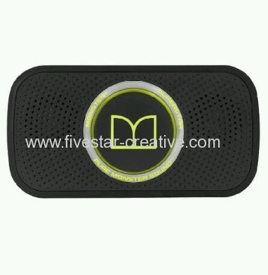 Monster Power Superstar High Definition Bluetooth Speaker with Big Sound Black Green