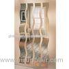 Long Wave / S - Shaped Processed Mirror Glass 3mm For Vestibule , Art Deco Mirror