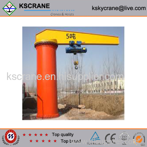 Factory Direct Sale Pillar Mounted Jib Crane With Electric Hoist