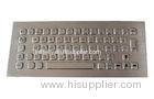 Stainless steel computer keyboard IP65 dynamic vandal proof long stroke industrial kiosk mini type