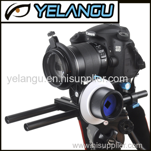 YELANGU Factory Supply Cheap And Practical DSLR 15mm Rod Follow Focus