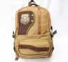 Hot selling brown canvas bags with lock