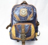 New design blue backpack with locks