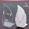 Newest fashion custom counter acrylic jewelry necklace display stand
