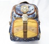 2015 hot sell blue canvas backpack