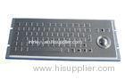 IP65 dynamic short stroke panel mount keyboard with optical trackball and function keys