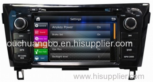 ouchuangbo Nissan QashQai 2014 autordio DVD gps navi