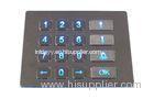 IP65 industrial metal LED backlit keypad