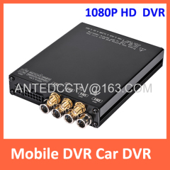 HD 1080P H.264 CCTV Mobile Vehicle DVR SD card recorder 4 channel support GPS