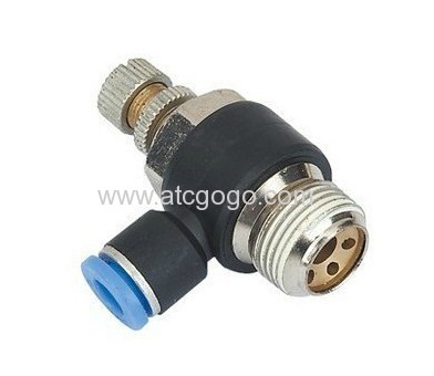 fast connector 8mm 1/8 pneumatic mini air throttle valve fitting 6mm 1/4 for cylinder flow control