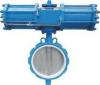 Pneumatic Butterfly Flanged Valve