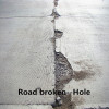 Rapid concrete road phohole repair materials