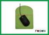 Green Ergonomic Fake Gel PU Leather Mouse Pad With Wrist Rest CE