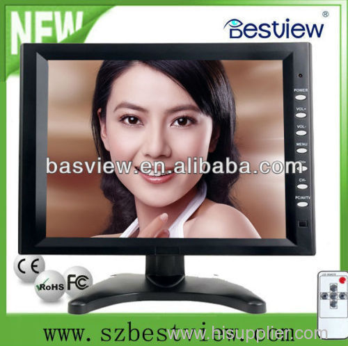 10.2 inch 4 wire resistive touch screen monitor