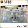 French louis white dining table