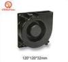 Plastic 12V DC Blower Fans / Humidifier Cooling Fan 120*120*32mm