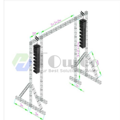 Aluminum Truss Trade Show Booth/Steel Truss Roof/Line Array Speaker Truss /Cycle Building Truss