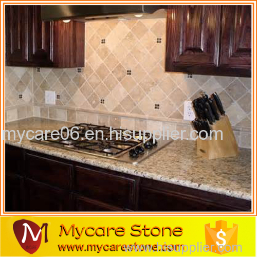 Fast price competitive price house and department kitchen room granite giallo ornamental countertop