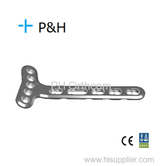 Small T Locking Plate/Placa Bloqueada en forma de T; Trauma Orthopaedic Medical Titanium Plate