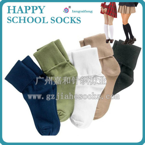 Children Cotton School Sock Long Ribbed School Socks