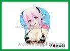 Eco-friendly Cartoon sexy 3D girl mouse pad for advertising