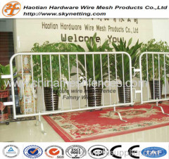 Road Movable PVC Powder Painted Crowd Control Barrier / Road Barrier