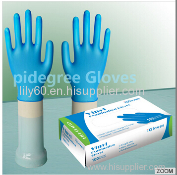 PVC vinyl disposable glove with powder&powder free