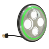 Hot selling 2015 Chrome 7 inch round led headlight for Wrangler