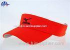 Multi Color Customized Sun Visor Hats with 100% Polyester , Summer Sports Caps