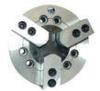 Semi Steel Body Power 3 jaw Scroll Chucks Flat Back Without Through Hole