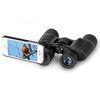 Black ABS Binocular Smartphone Telescope Mount , 142m / 1000m Field Of View