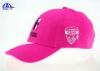 Customized Girl Pink and White Brushed Cotton Cricket Baseball Cap With Mcgrath logos