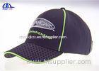 Sandwich Polyester Adult Fitted Embroidered Baseball Caps With Piping