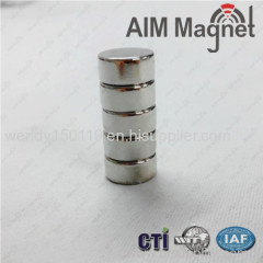 strong magnetic force D8 x 5mm cylinder magnet neo motor