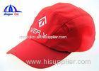 Fashion Red Polymesh Cool Outdoor Sports Baseball Caps With Reflective Printing Logo