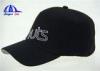 Fitted College Baseball Caps / Custom Baseball Hats 6 Panel 100% Polyester