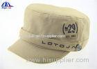 Military Design Flat Customized Baseball Caps and Hats Printing with Metal Button