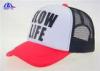 Fashion Cool Summer Baseball Cap Mesh Trucker Hats Black And White And Red