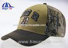 Six Panel Youth Boy Washed Baseball Cap / Custom Baseball Hats Brown / Khaki / Camo