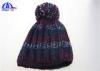 Assorted Jacquard Stripe Pattern Knit Beanie Hat with 100% Acrylic