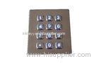 IP65 dynamic rated vandal proof Vending Machine Keypad with long stroke with 12 keys with backlight