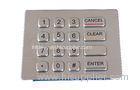 IP65 dynamic rated vandal proof Vending Machine Keypad with long stroke with 16 keys, with backight