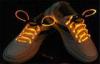 Yellow Orange Round Neon LED Glowing Shoelaces For Concert Size 820 * 2.8mm