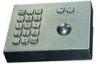 IP65 dynamic rated vandal proof stainless steel industrial trackball, movable stand alone desk top m