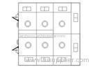 U Type Air Shower Tunnel Two Row Persons 3 Sides Blowing For Decontamination Project