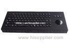 IP65 industrial military illuminated USB keyboard with black titanium
