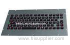 IP65 waterproof Illuminated USB Keyboard Panel Mount with FN keys